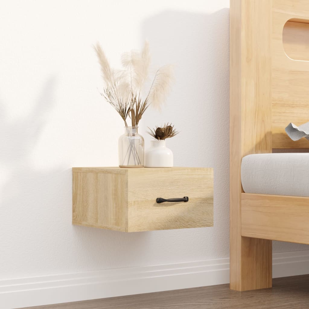 Wall-Mounted Bedside Cabinet 35X35X20 Cm