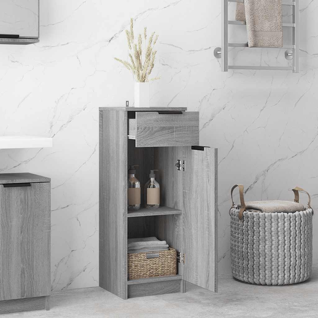 Bathroom Cabinet 32X34X90 Cm Engineered Wood
