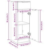 Bathroom Cabinet 32X34X90 Cm Engineered Wood