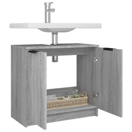Bathroom Cabinet 64.5X33.5X59 Cm Engineered Wood