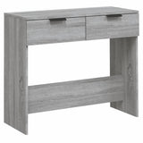 Console Table Grey Sonoma 90x36x75 cm Engineered Wood