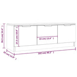 Tv Cabinet 102X35X36.5 Cm Engineered Wood
