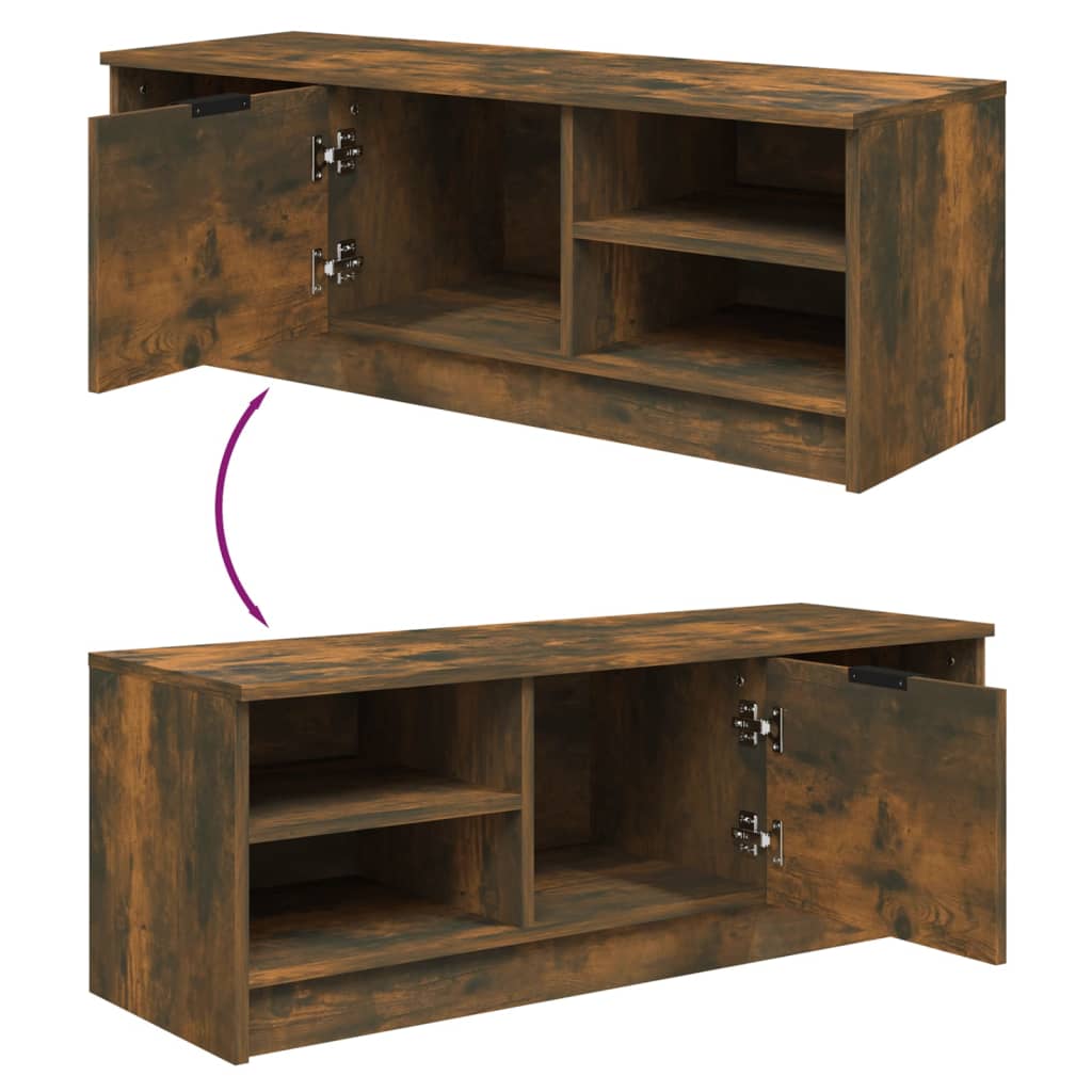 Tv Cabinet 102X35.5X36.5 Cm Engineered Wood