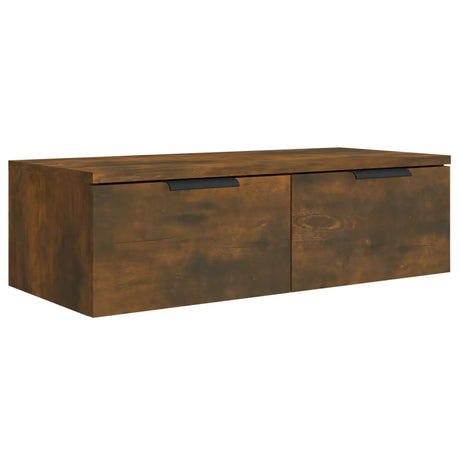 Wall Cabinet Smoked Oak 68X30X20 Cm Engineered Wood