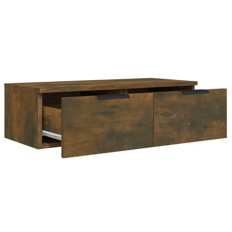 Wall Cabinet Smoked Oak 68X30X20 Cm Engineered Wood
