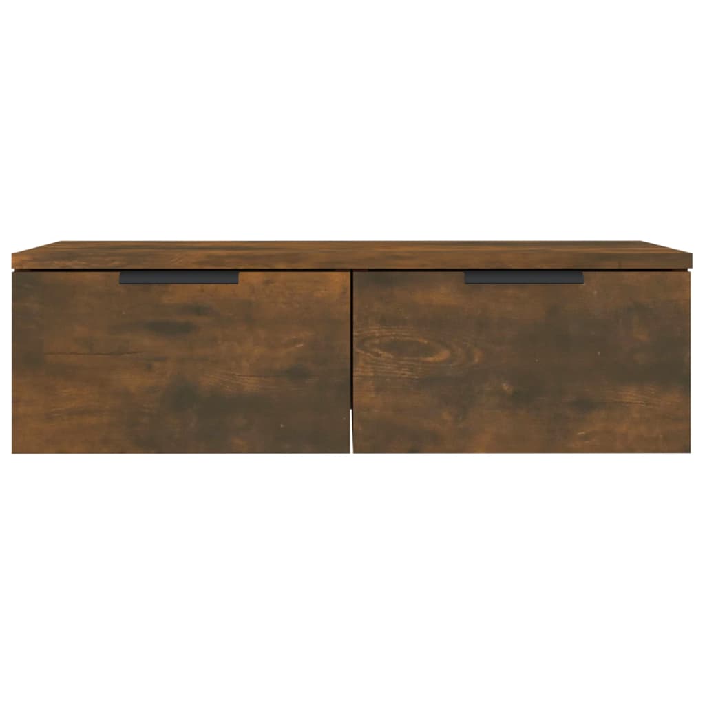 Wall Cabinet Smoked Oak 68X30X20 Cm Engineered Wood