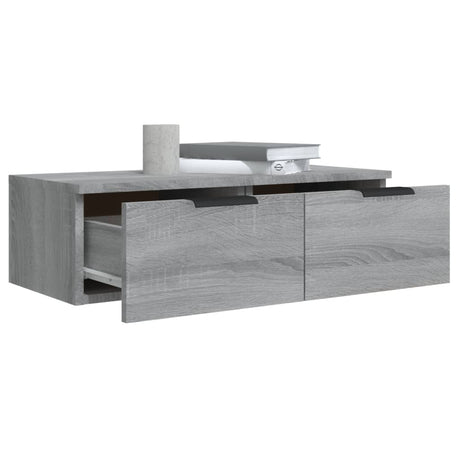 Wall Cabinet Grey Sonoma 68X30X20 Cm Engineered Wood