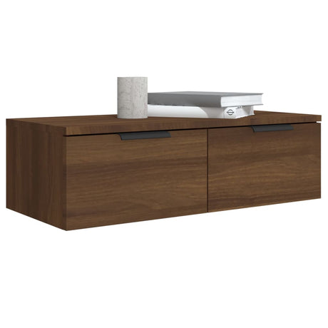 Wall Cabinet Brown Oak 68X30X20 Cm Engineered Wood