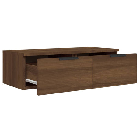 Wall Cabinet Brown Oak 68X30X20 Cm Engineered Wood