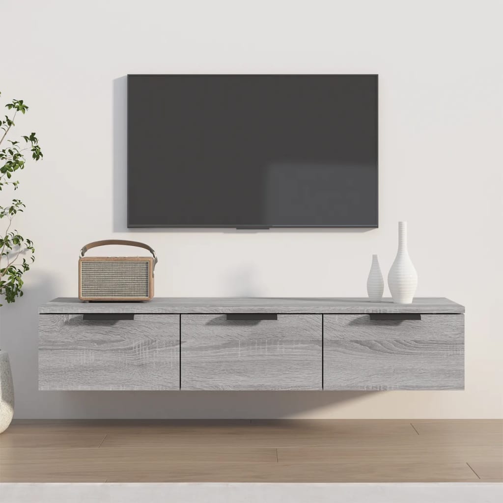 Wall Cabinet 102X30X20 Cm Engineered Wood