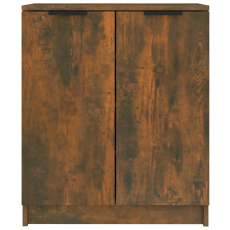 Shoe Cabinet Smoked Oak 59X35X70 Cm Engineered Wood