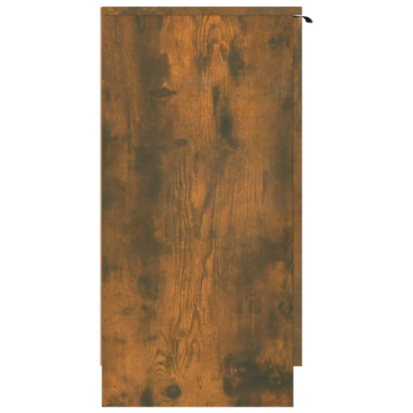 Shoe Cabinet Smoked Oak 59X35X70 Cm Engineered Wood