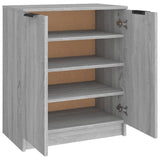 Shoe Cabinet Grey Sonoma 59X35X70 Cm Engineered Wood