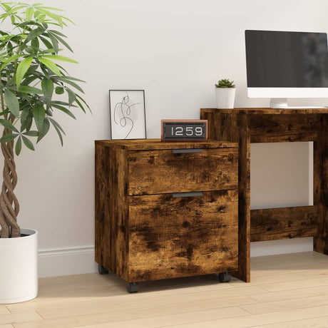 Mobile File Cabinet With Wheels 45X38X54 Cm Engineered Wood