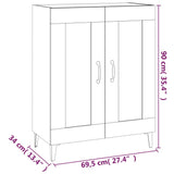 Sideboard 69.5X34X90 Cm Engineered Wood