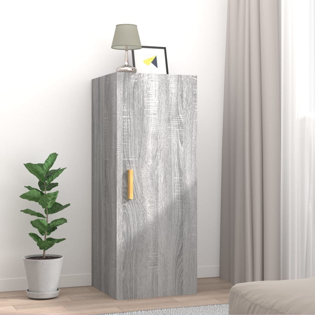 Wall Cabinet 34.5X34X90 Cm Engineered Wood