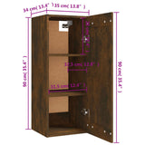 Hanging Cabinet 35X34X90 Cm Engineered Wood