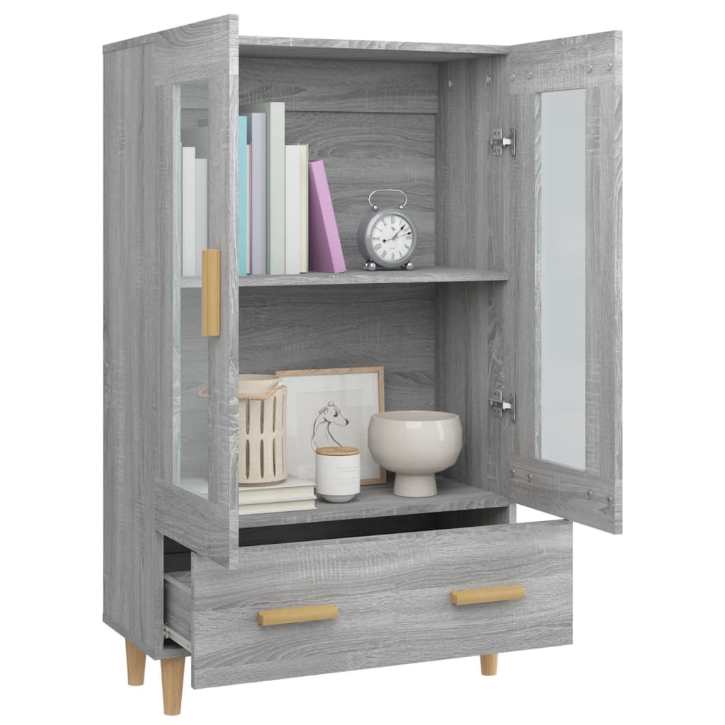 Highboard 70X31X115 Cm Engineered Wood