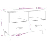 Tv Cabinet 80X36X50 Cm Engineered Wood