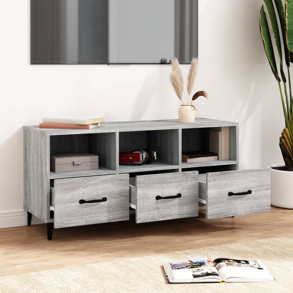 Tv Cabinet 102X35X50 Cm Engineered Wood