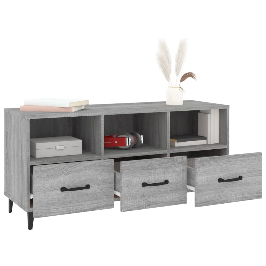 Tv Cabinet 102X35X50 Cm Engineered Wood