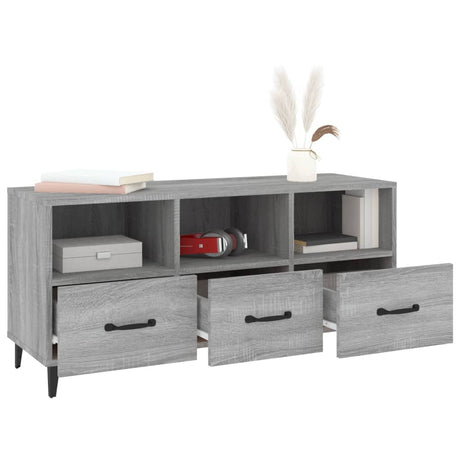 Tv Cabinet 102X35X50 Cm Engineered Wood