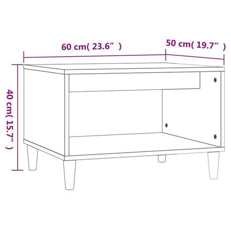 Coffee Table 60X50X40 Cm Engineered Wood