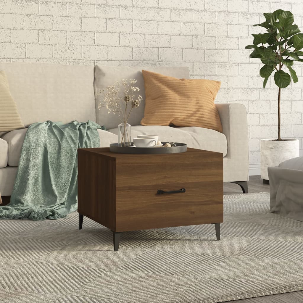 Coffee Table With Metal Legs 50X50X40 Cm