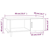 Coffee Table 90X50X40 Cm Engineered Wood