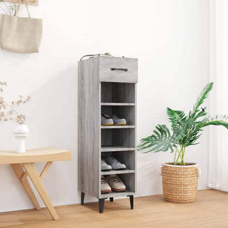 Shoe Cabinet 30X35X105 Cm Engineered Wood