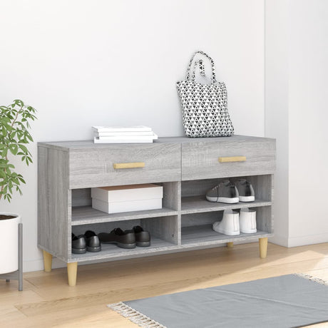 Shoe Cabinet 102X35X55 Cm Engineered Wood