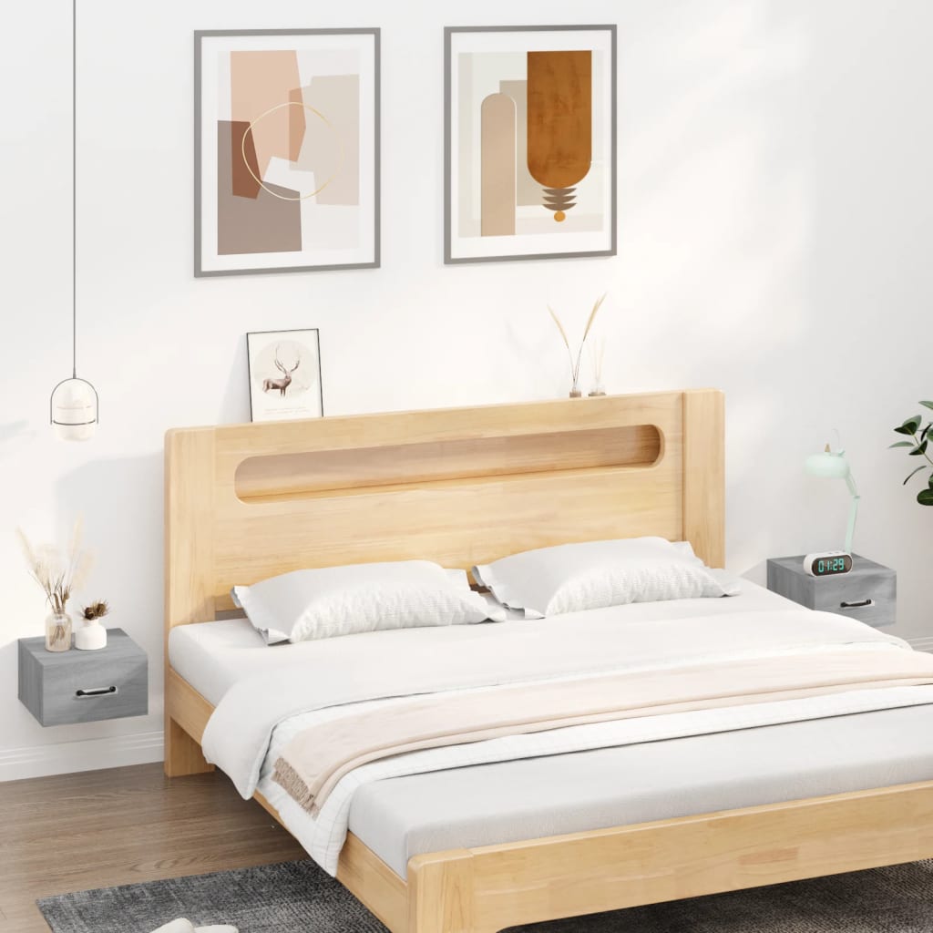 Wall-Mounted Bedside Cabinet 35X35X20 Cm