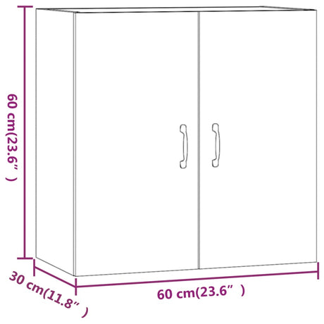 Wall Cabinet 60X31X60 Cm Engineered Wood