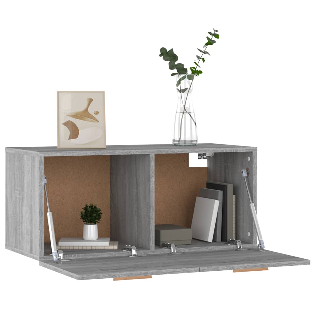 Wall Cabinet 80X35X36.5 Cm Engineered Wood