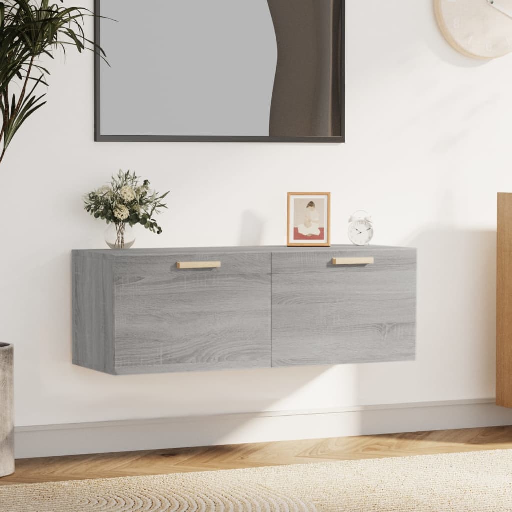 Wall Cabinet 100X36.5X35 Cm Engineered Wood