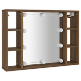 Mirror Cabinet With Led 76X15X55 Cm
