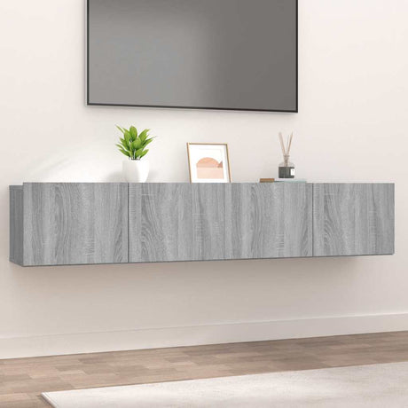 Tv Cabinets 2 Pcs 80X30X30 Cm Engineered Wood