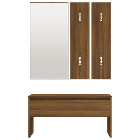 Hallway Furniture Set Engineered Wood