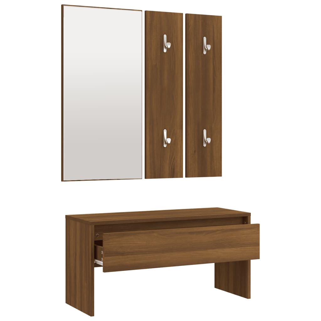 Hallway Furniture Set Engineered Wood