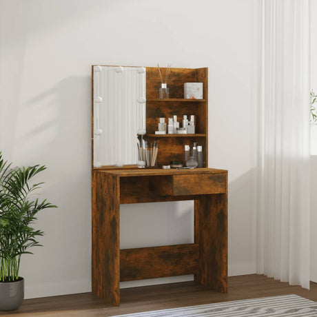 Dressing Table With Led 74.5X40X141 Cm