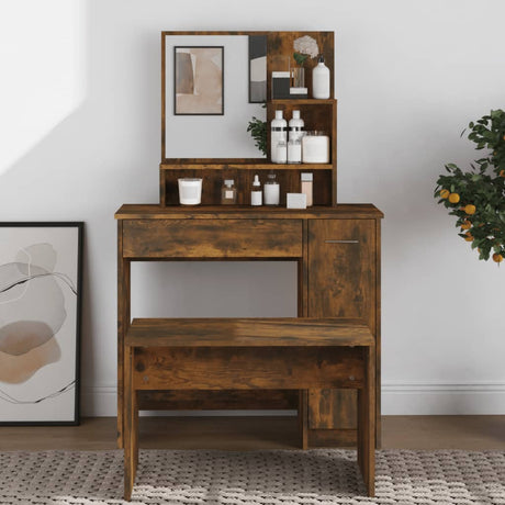 Dressing Table With Mirror 86.5X35X136 Cm