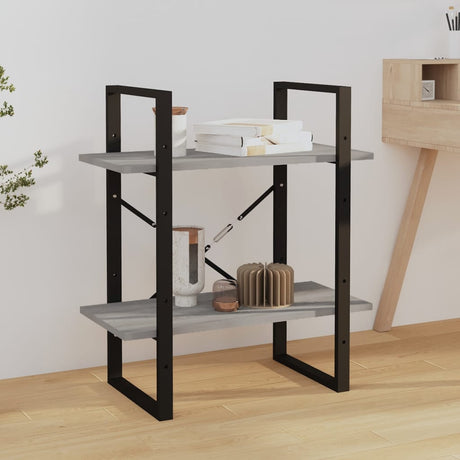 2-Tier Book Cabinet 60X30X Solid Pine