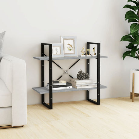 2-Tier Book Cabinet 80X30X Solid Pine
