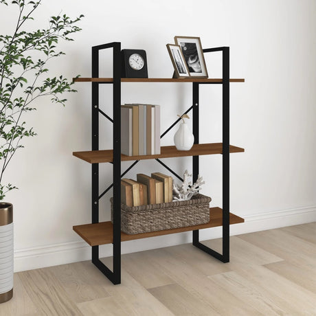 3-Tier Book Cabinet 80X30X Solid Pine