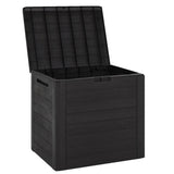 Garden Storage Box Brown 58.5x46x55 cm Polypropylene