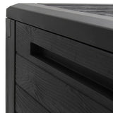 Garden Storage Box Brown 58.5x46x55 cm Polypropylene