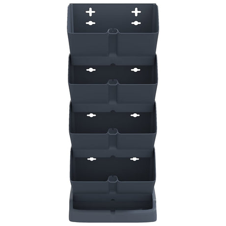 Vertical Garden Plant Set 4 Pcs Anthracite Polypropylene