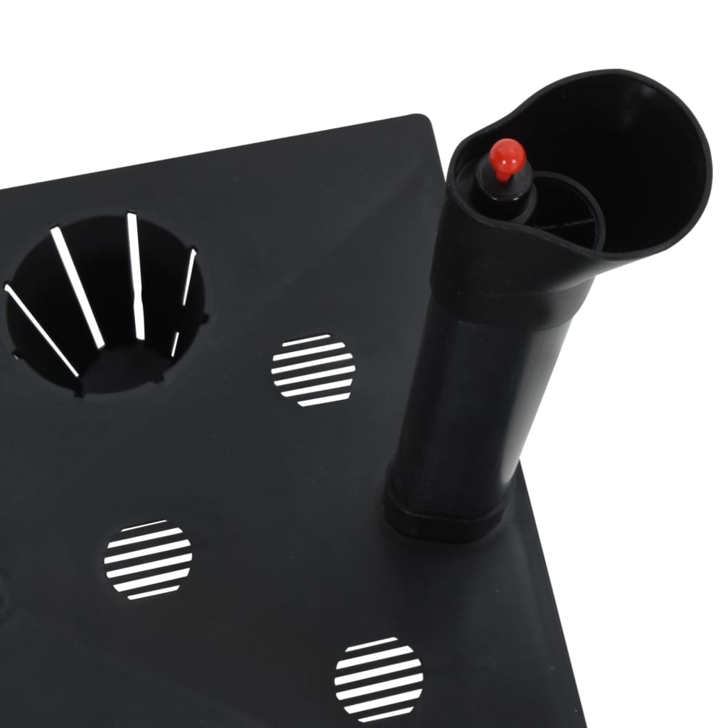 Raised Garden Bed Anthracite 60X25X46 Cm Pp Rattan