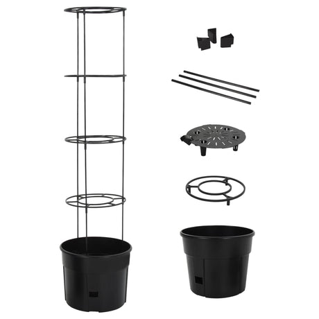 Tomato Grower Anthracite Ø29.5X115 Cm Polypropylene