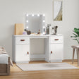 Dressing Table Set With Led Solid Wood Pine